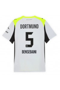 Borussia Dortmund Ramy Bensebaini #5 Voetbaltruitje Uit tenue 2025-26 Korte Mouw